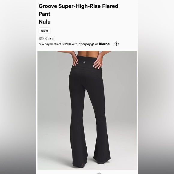 SOLD *** Lululemon Super High-Rise Groove Pant - Picture 6 of 6